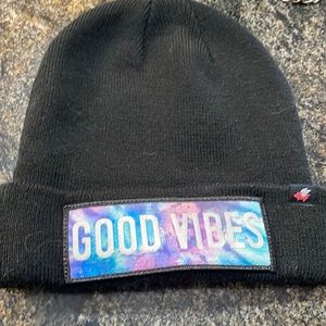 Black Good Vibes stocking hat